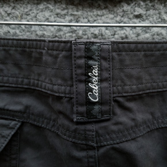 Cabela's Men's 40 Dark Gray Cargo Shorts 70% Cotton 30% Nylon 39.75" 5" 12" - Picture 11 of 12